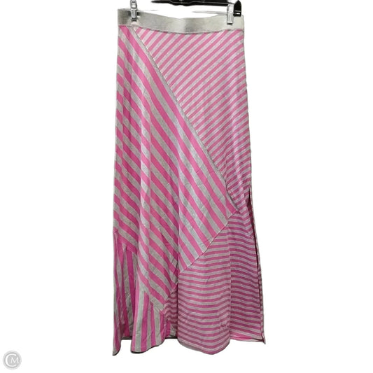 Skirt Maxi By Calvin Klein In Grey & Pink, Size: 10