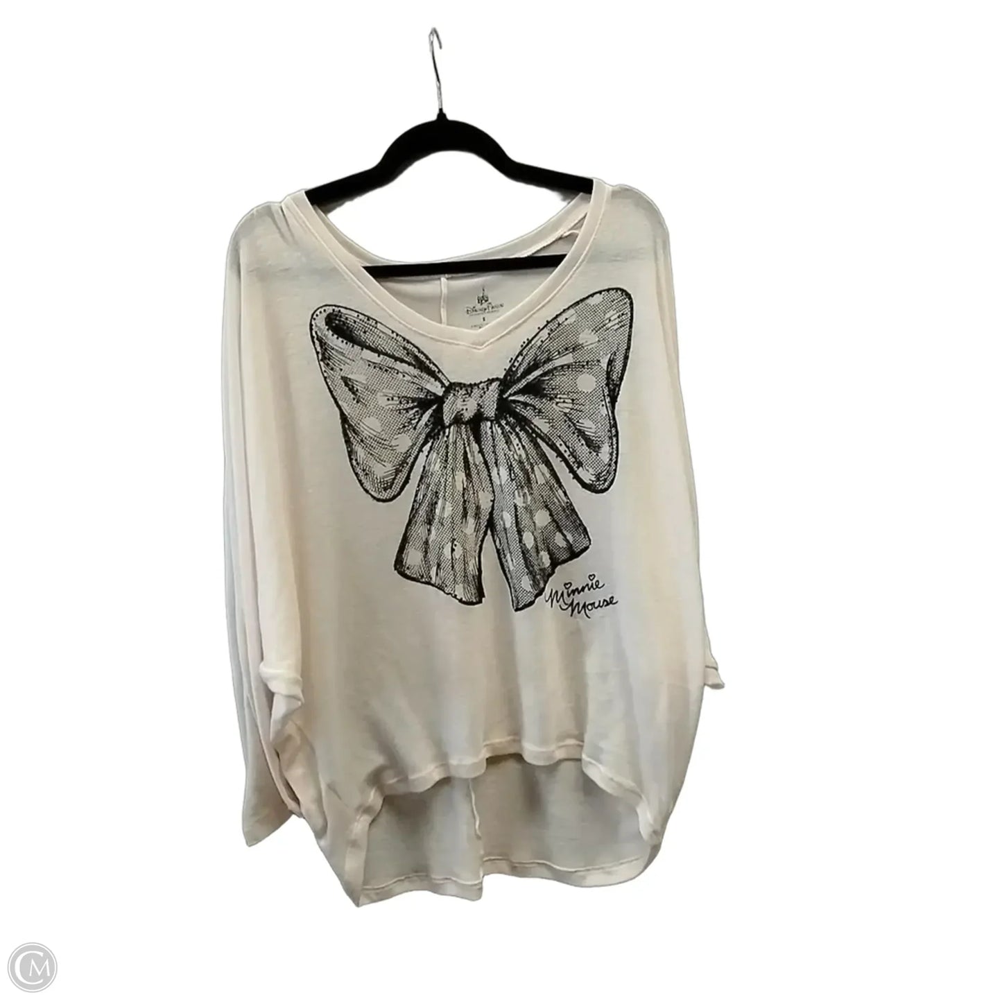 Top Long Sleeve By Disney In Pink, Size: S