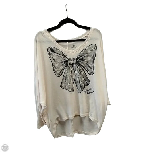 Top Long Sleeve By Disney In Pink, Size: S