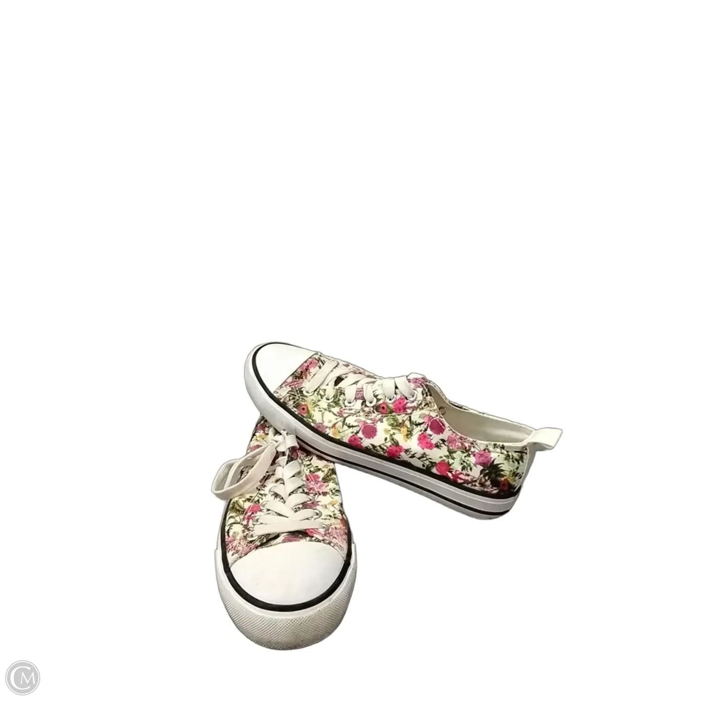 Shoes Sneakers By Cme In Floral Print, Size: 9
