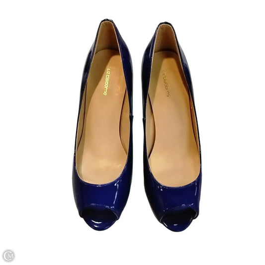 Shoes Heels Stiletto By Liz Claiborne In Blue, Size: 8