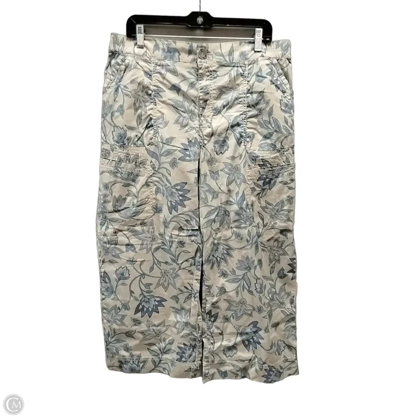 Pants Cropped By Democracy In Floral Print, Size: 16