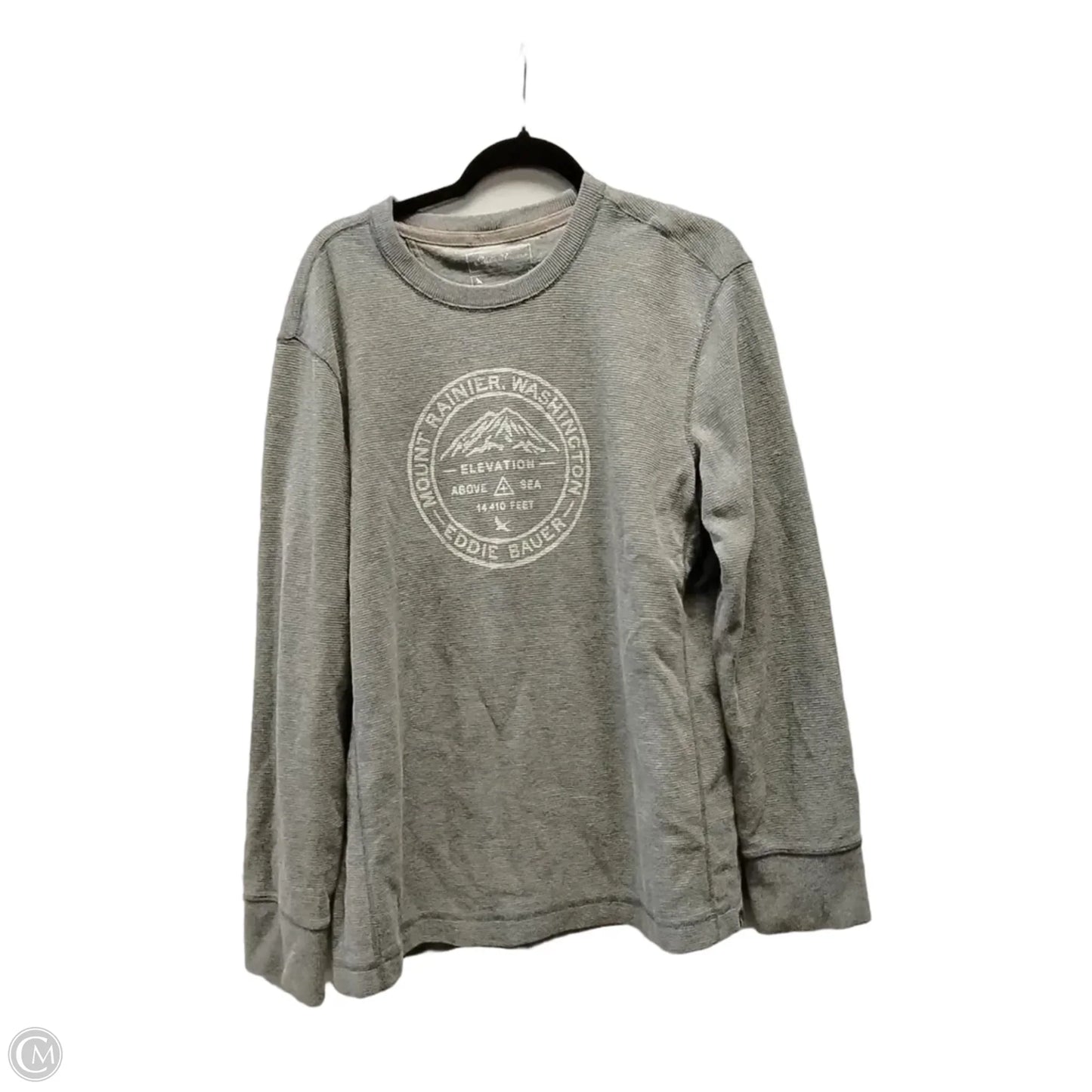 Sweatshirt Crewneck By Eddie Bauer In Grey, Size: L