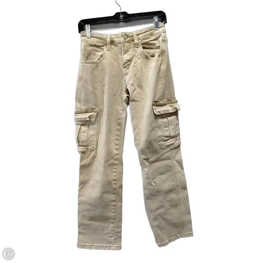 Jeans Straight By Vervet In Tan, Size: 2