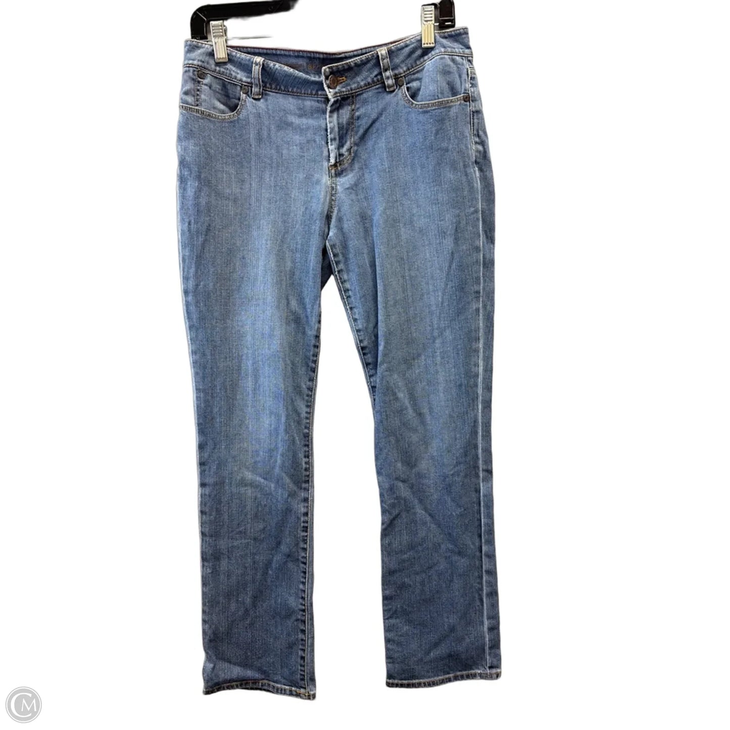 Jeans Straight By Signature Collection In Blue, Size: 8p