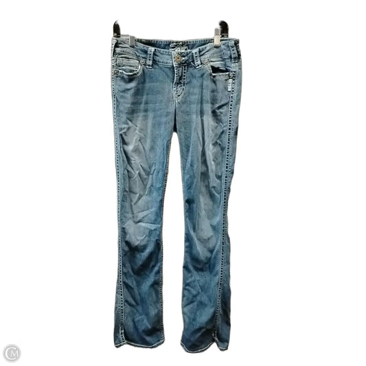 Jeans Boot Cut By Silver In Blue, Size: 10