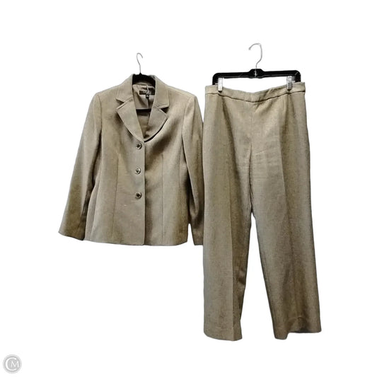 Pants Set 2pc By Le Suit In Brown, Size: 10