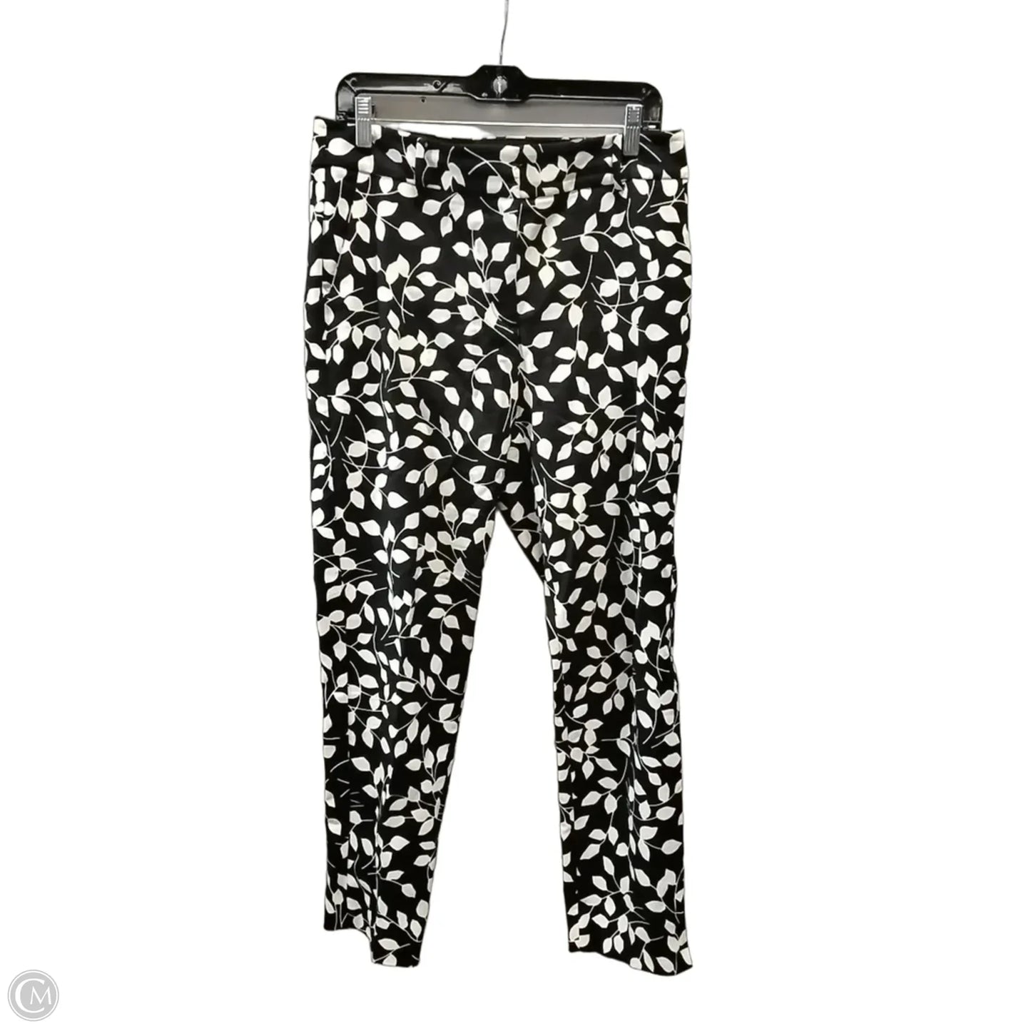 Pants Cropped By Talbots In Black & White, Size: 8