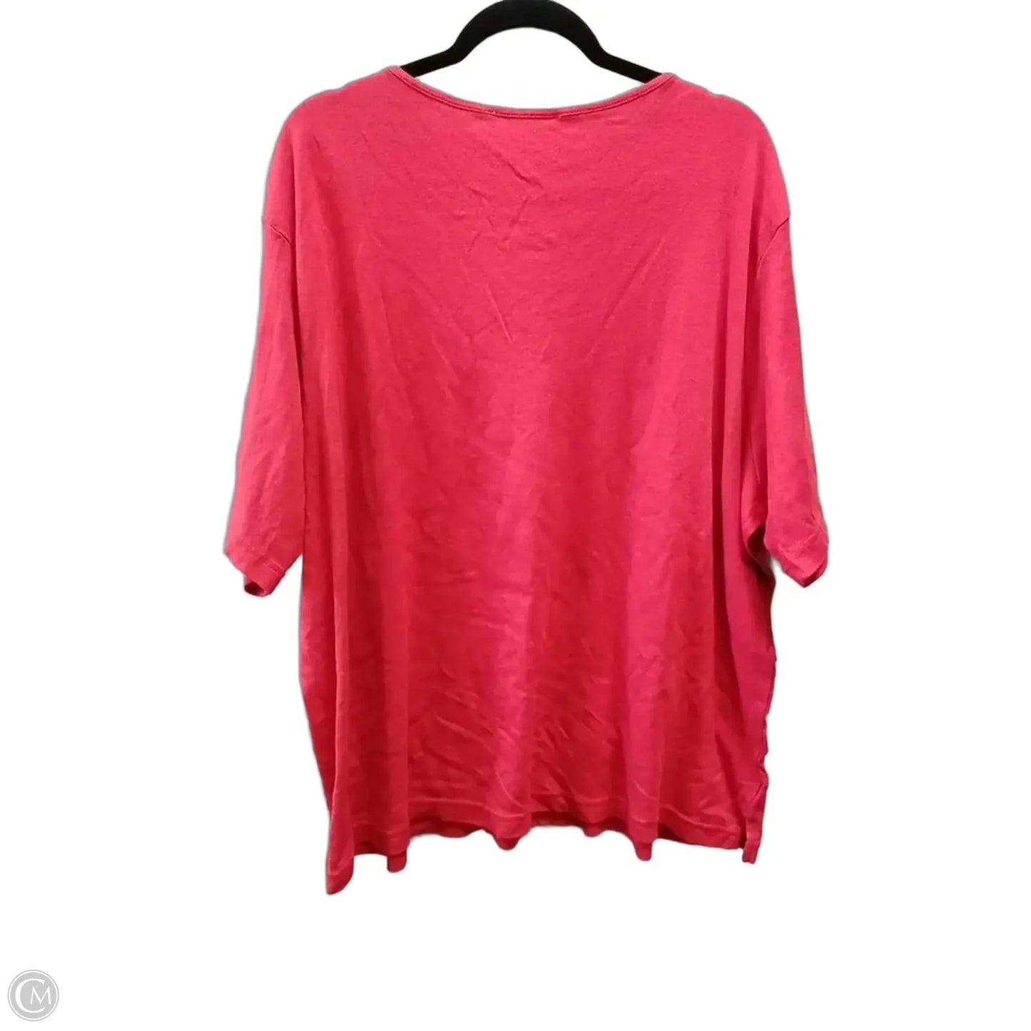 Top Short Sleeve By Silhouttes In Red, Size: 4x