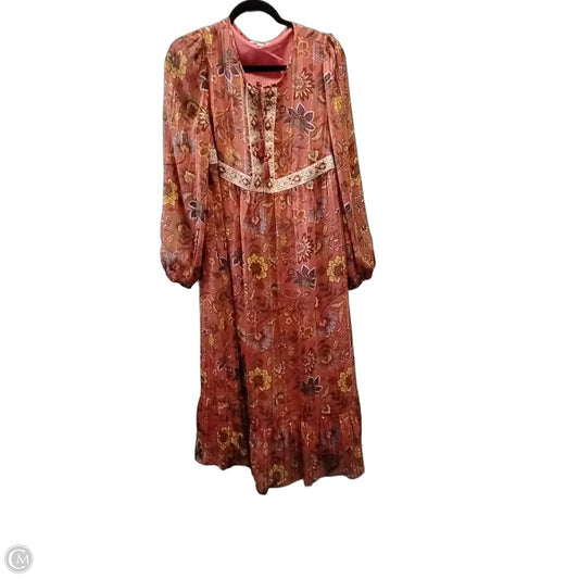 Dress Casual Maxi By Frye And Co In Orange, Size: 10