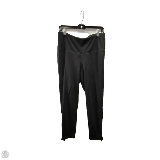 Athletic Leggings Capris By Chicos In Black, Size: 12