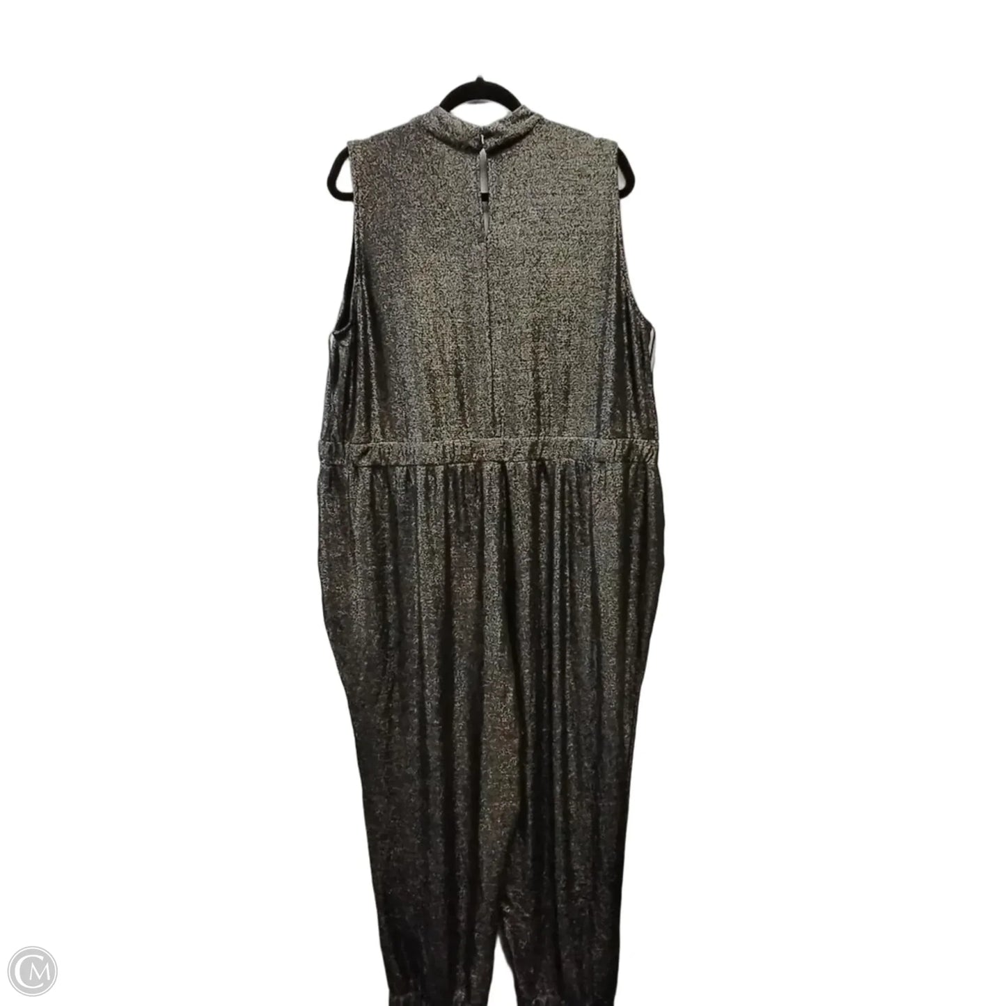 Jumpsuit By 52seven In Black & Gold, Size: 3x