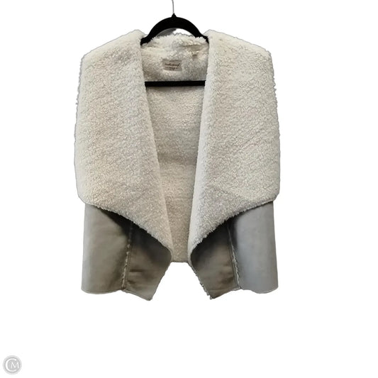 Vest Faux Fur & Sherpa By Weatherproof In Grey, Size: Xl
