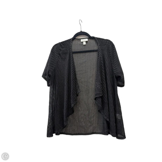 Sweater Short Sleeve By Dressbarn In Black, Size: Xl
