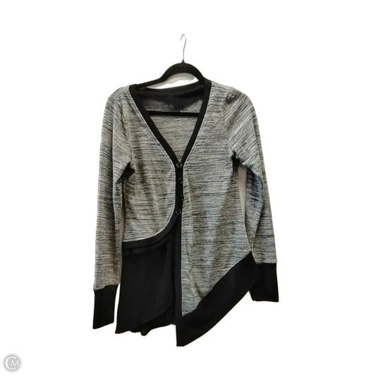 Sweater By Rain In Black & Grey, Size: M