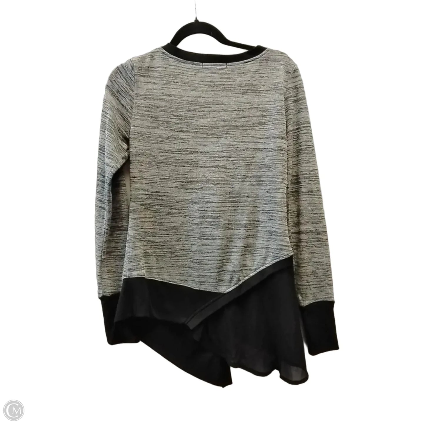 Sweater By Rain In Black & Grey, Size: M