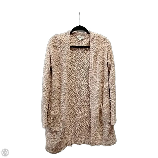Sweater Cardigan By Listicle In Peach, Size: S