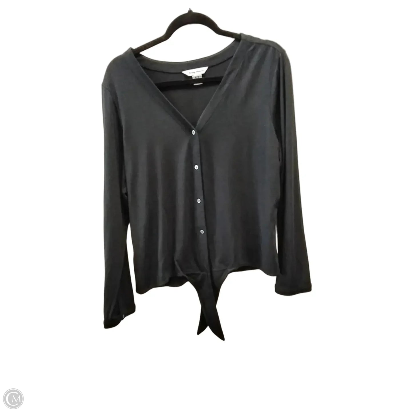Top Long Sleeve By Tommy Bahama In Black, Size: M