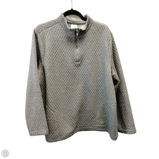 Sweatshirt Crewneck By Chicos In Grey, Size: Xl