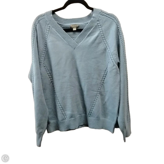 Sweater By Style And Company In Blue, Size: L
