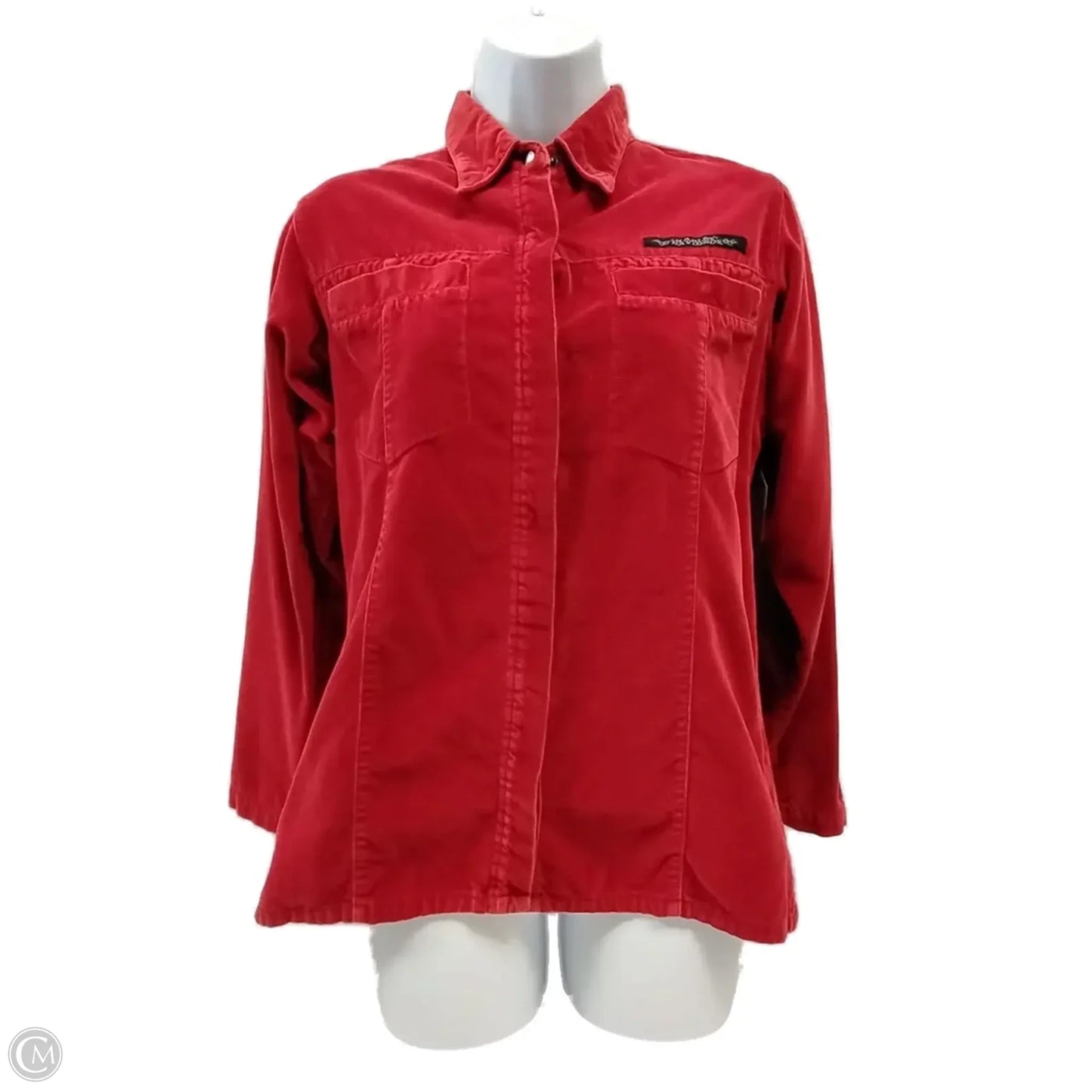 Top Long Sleeve By Harley Davidson In Red, Size: S