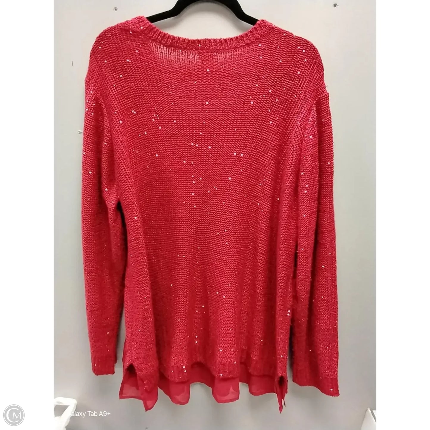 Sweater By Faded Glory In Red, Size: 4x