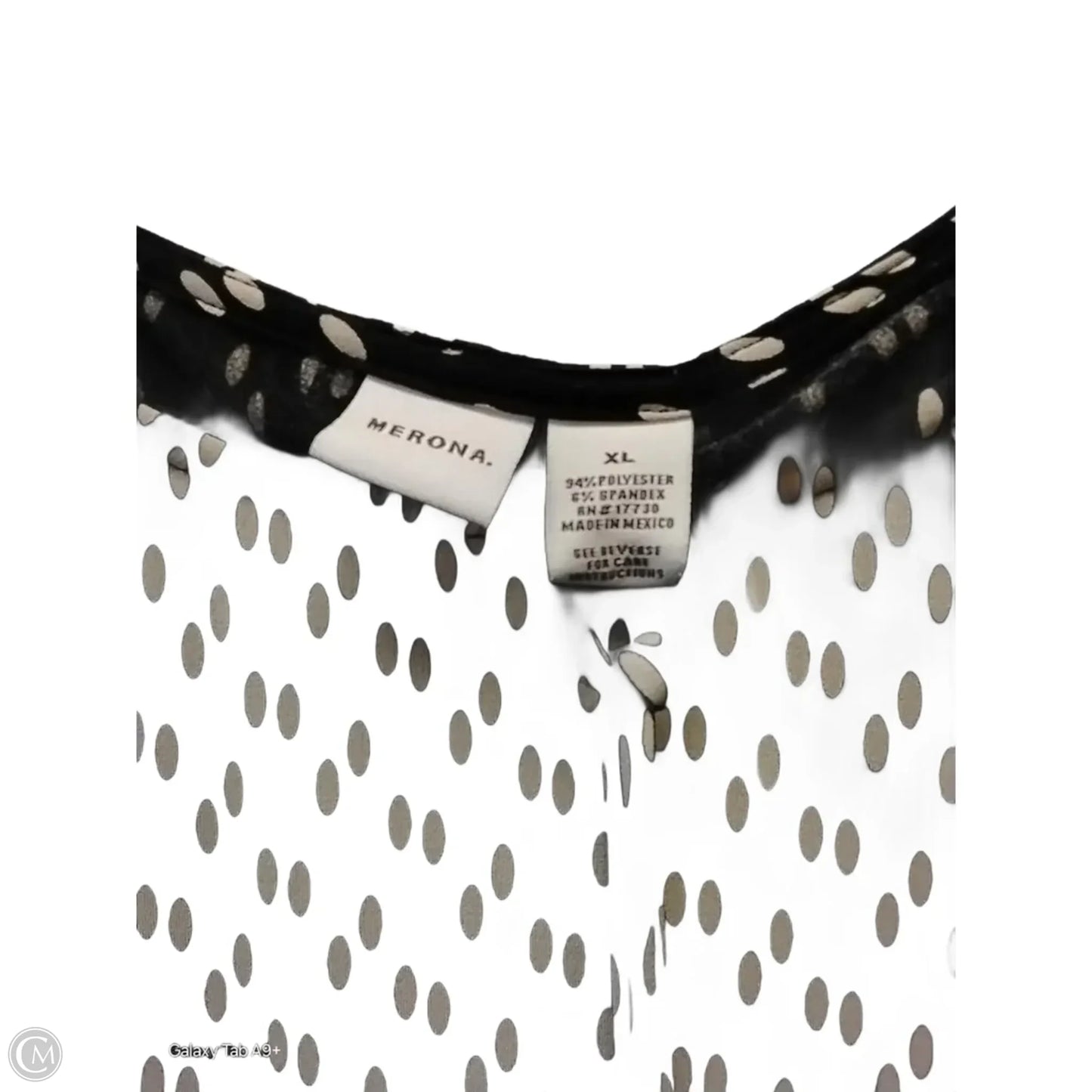 Dress Casual Midi By Merona In Polkadot Pattern, Size: Xl