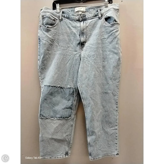 Jeans Straight By Abercrombie And Fitch In Blue, Size: 18