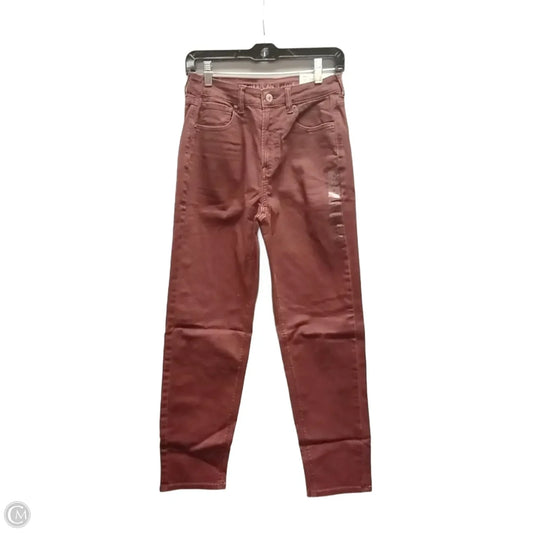 Jeans Straight By American Eagle In Purple, Size: 4