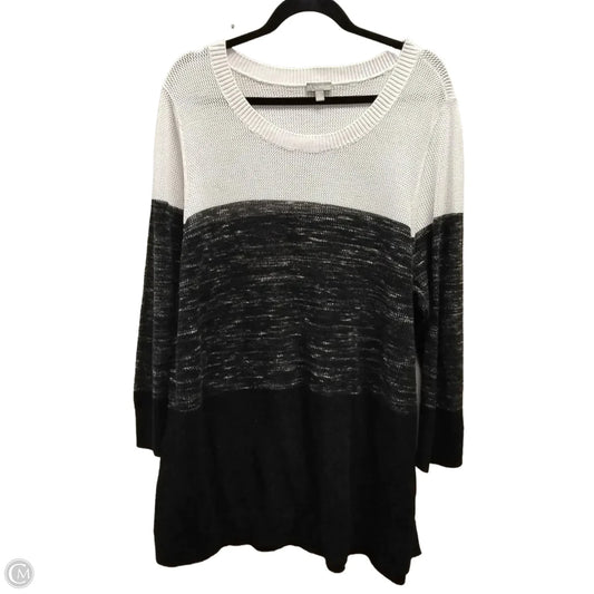 Sweater By Talbots In Striped Pattern, Size: 3x