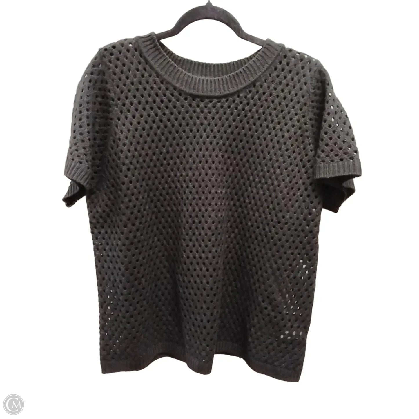 Sweater Short Sleeve By Clothes Mentor In Black, Size: 2x