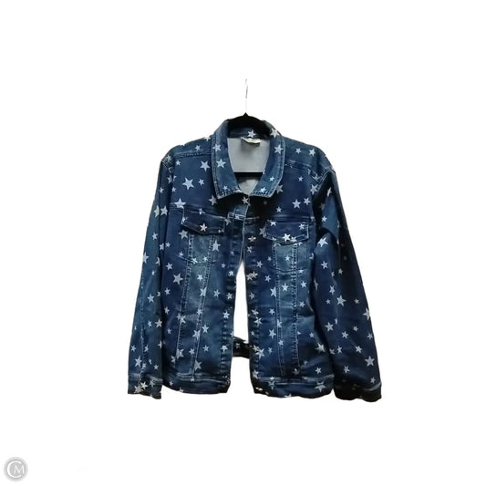 Jacket Denim By Clothes Mentor In Blue, Size: 2x