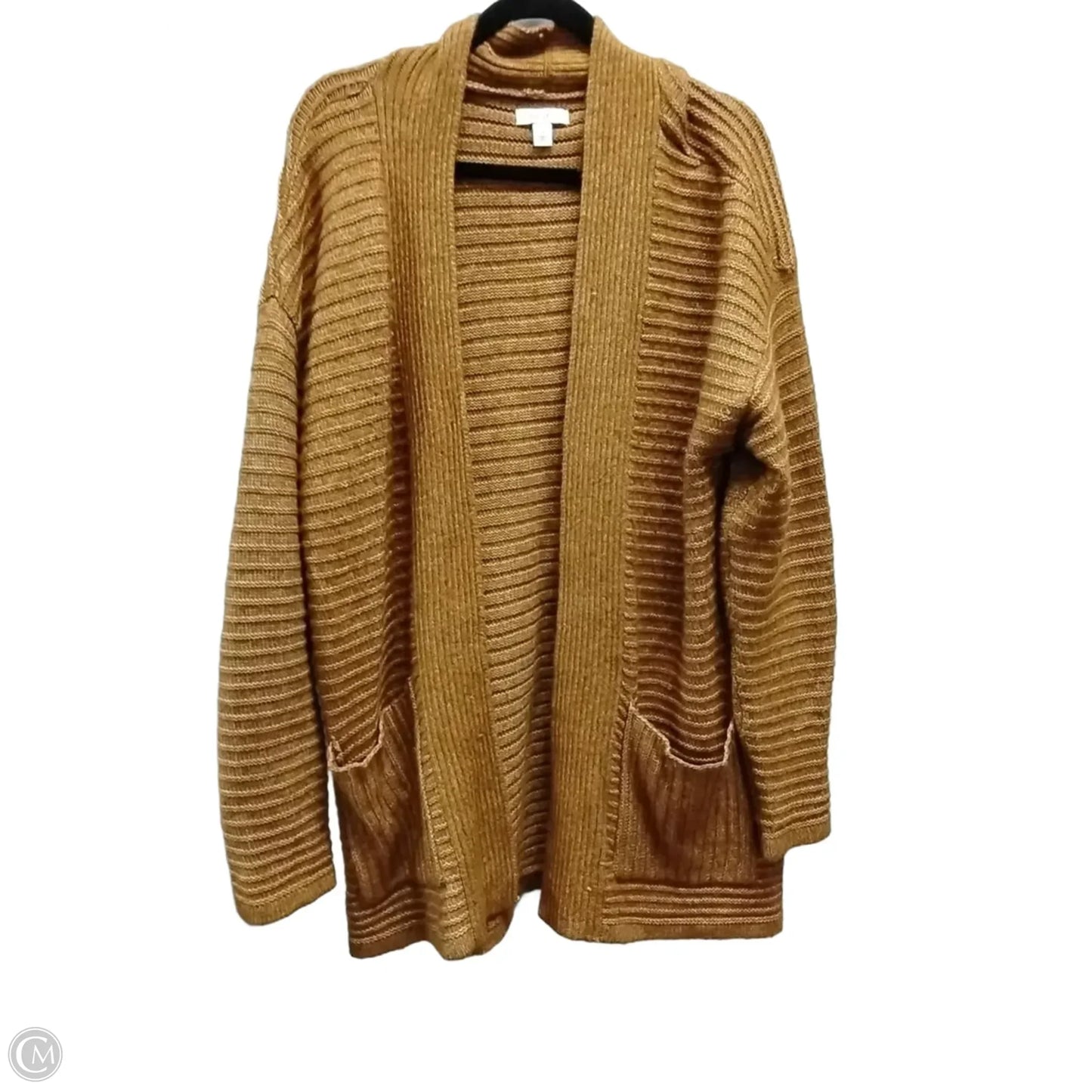 Sweater Cardigan By Nine West In Orange, Size: Xl