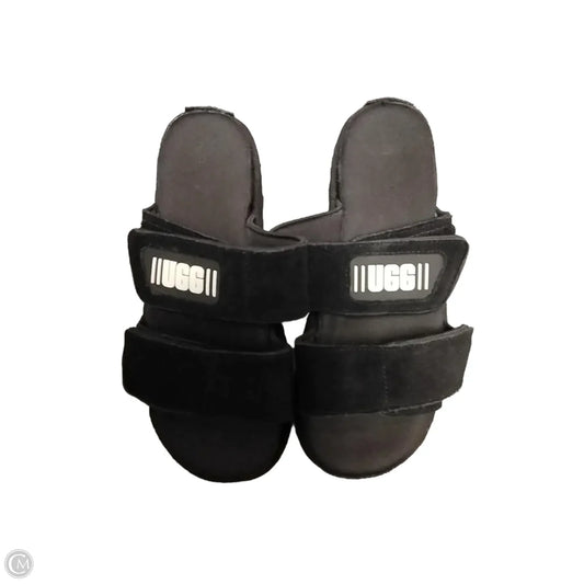 Sandals Designer By Ugg In Black, Size: 7