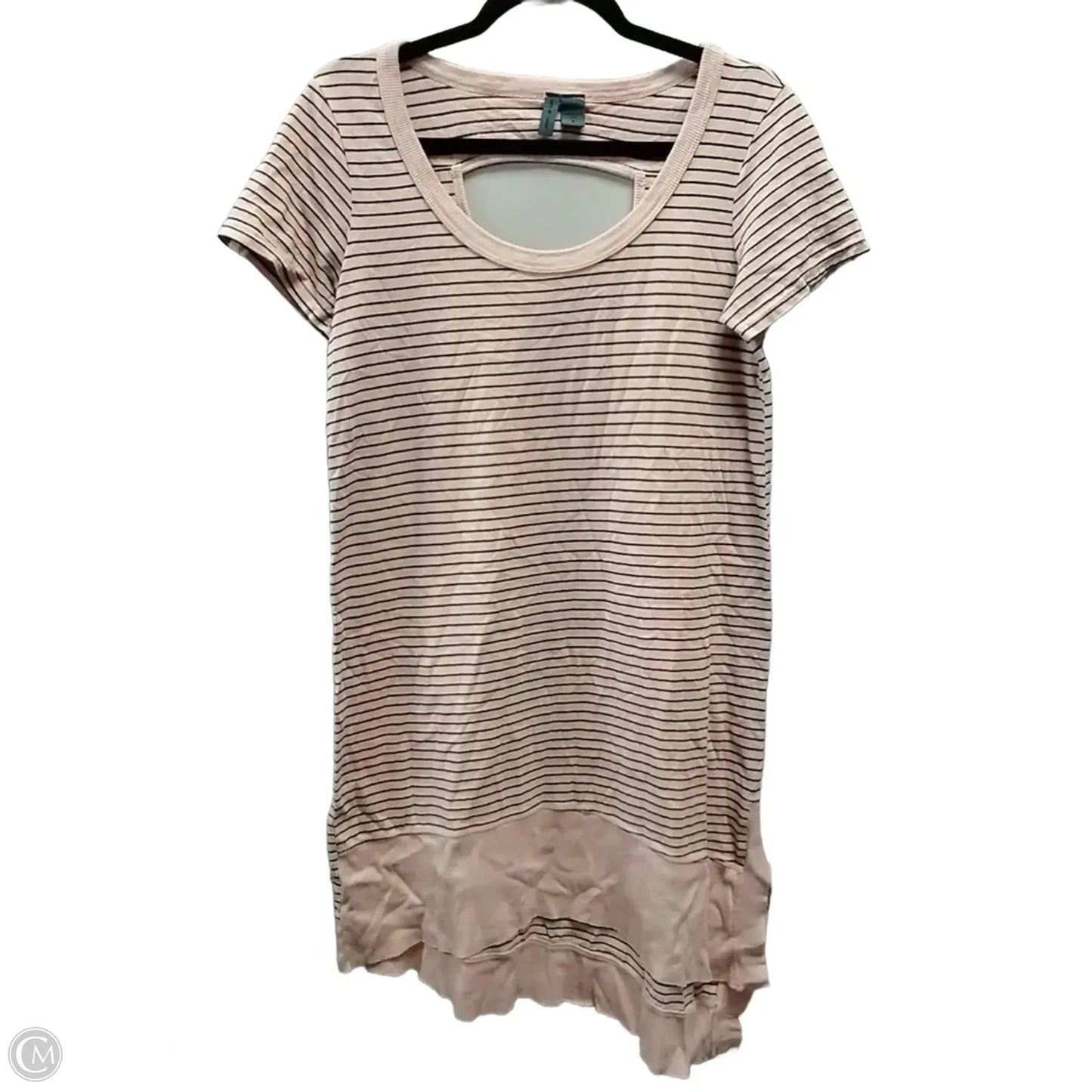 Top Short Sleeve By Left Of Center In Pink, Size: S