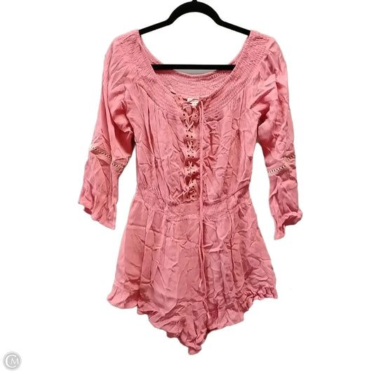 Dress Casual Short By En Creme In Pink, Size: S