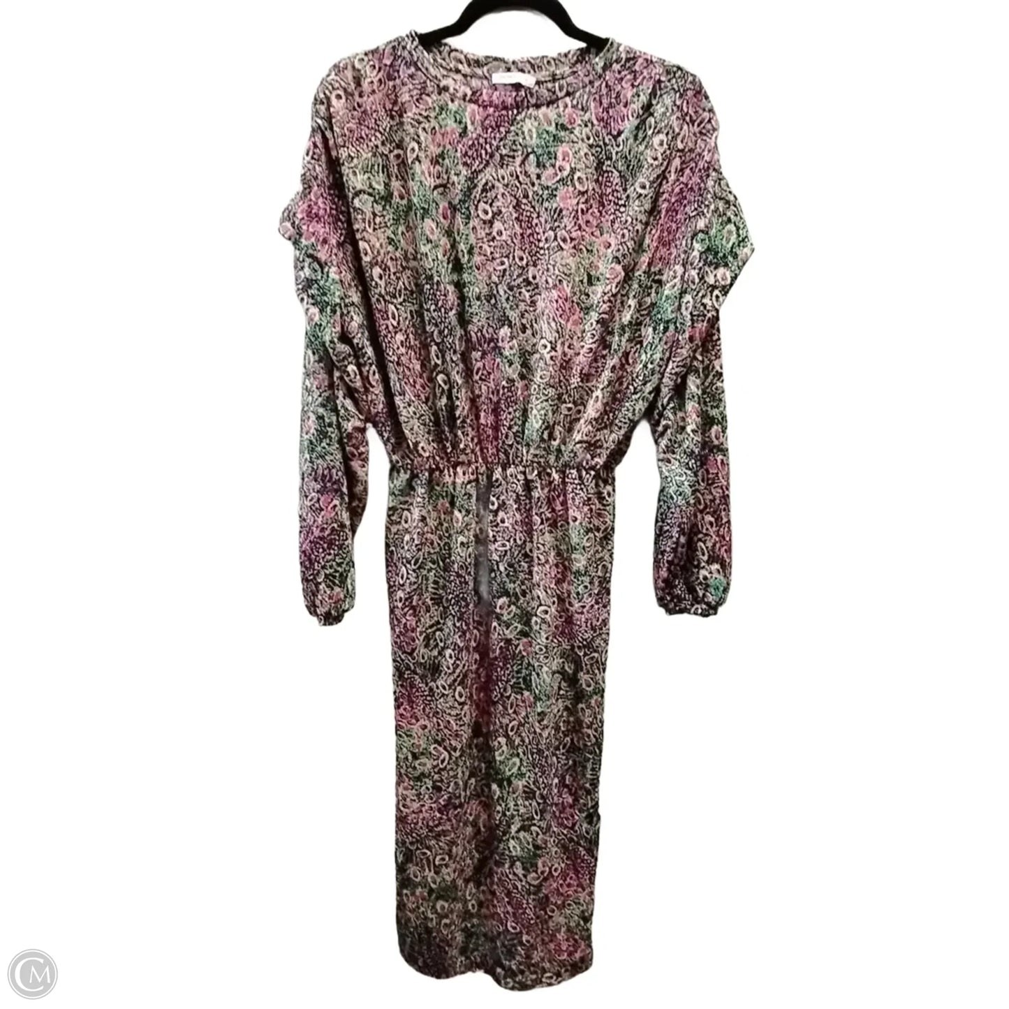 Dress Casual Midi By Zara In Multi-colored, Size: S