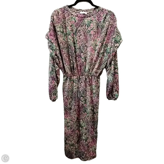 Dress Casual Midi By Zara In Multi-colored, Size: S