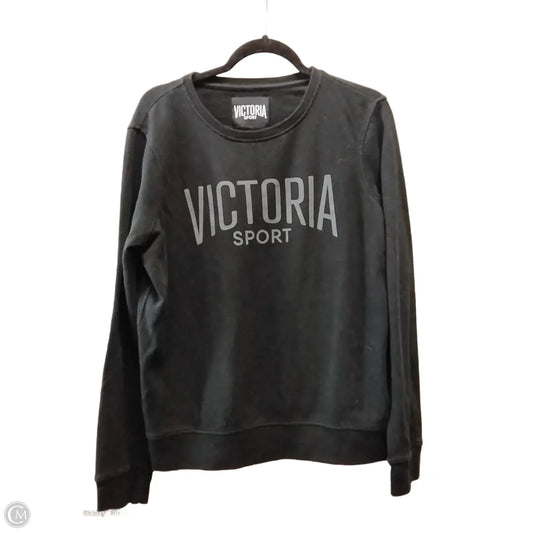 Sweatshirt Crewneck By Victorias Secret In Black, Size: M