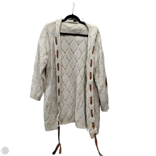 Sweater Cardigan By Clothes Mentor In Beige, Size: Xl