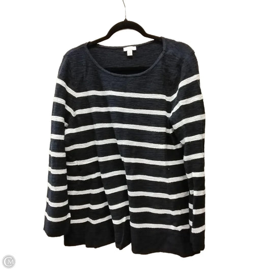 Sweater By J. Jill In Striped Pattern, Size: Xl