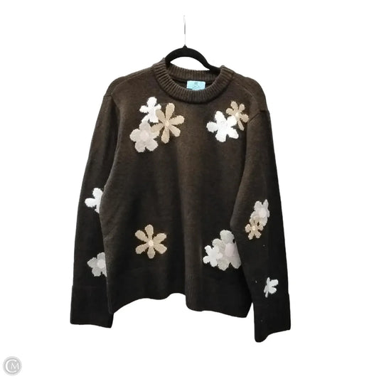 Sweater By Cece In Brown, Size: Xl