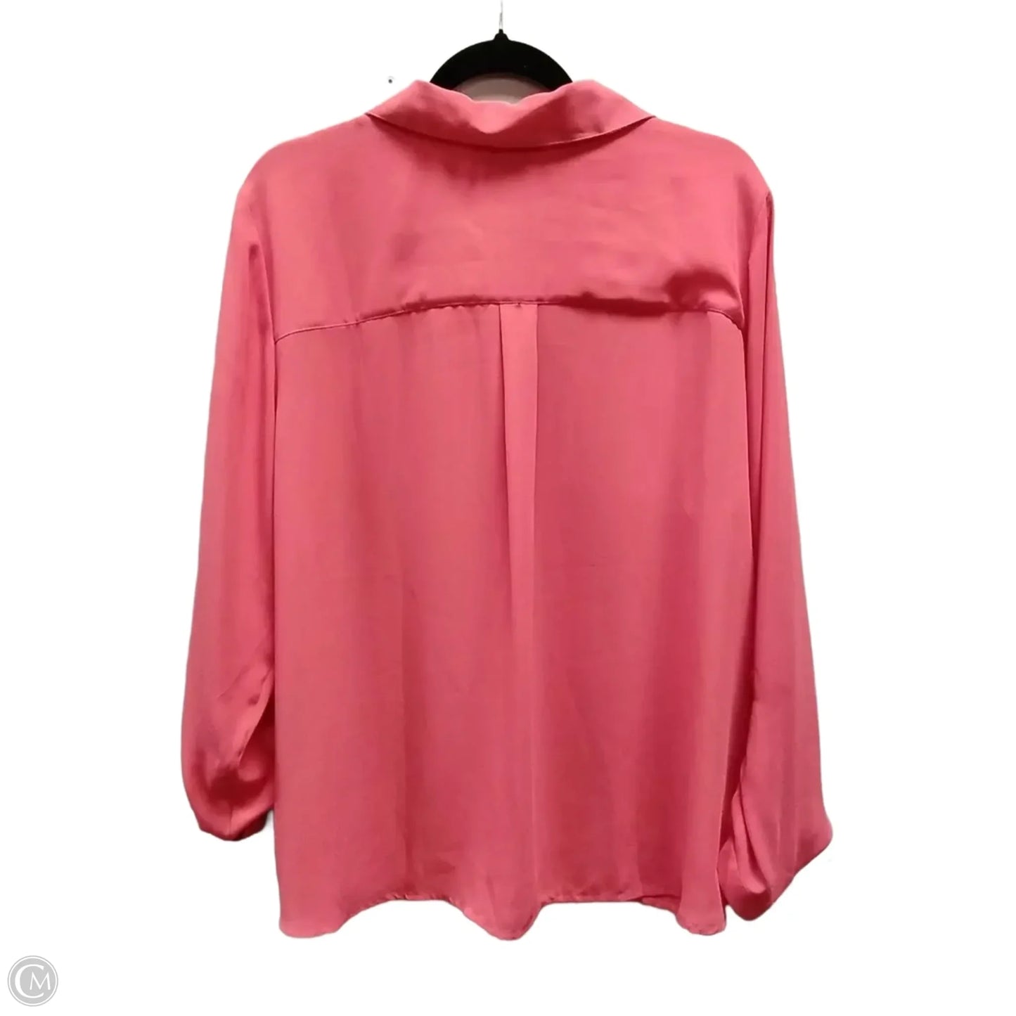 Blouse Long Sleeve By Christopher And Banks In Orange, Size: Xl