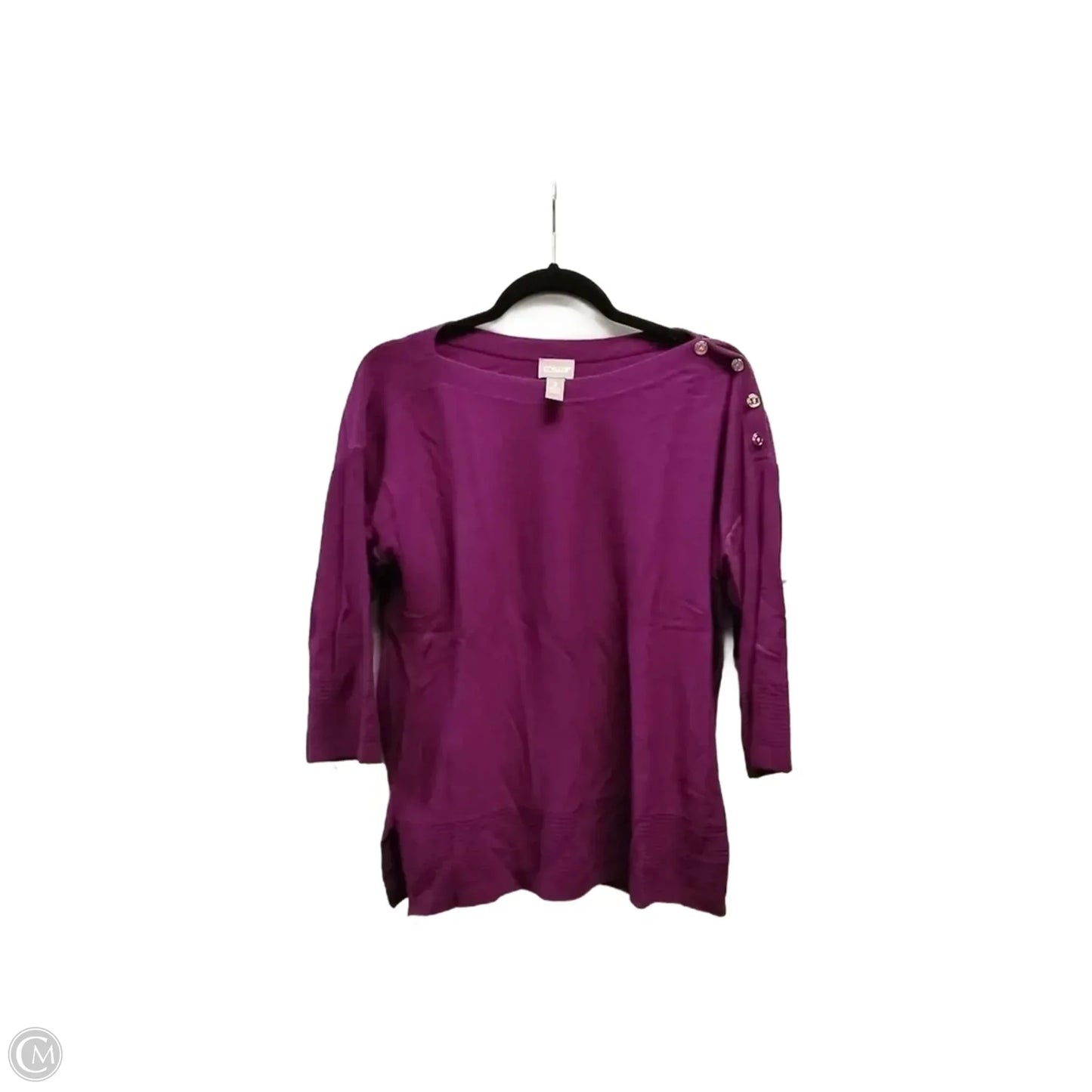 Sweater By Chicos In Purple, Size: L