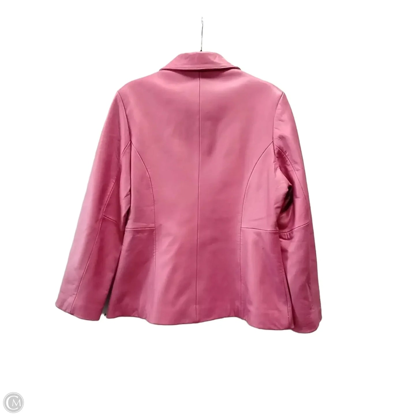 Jacket Leather By Clothes Mentor In Pink, Size: L