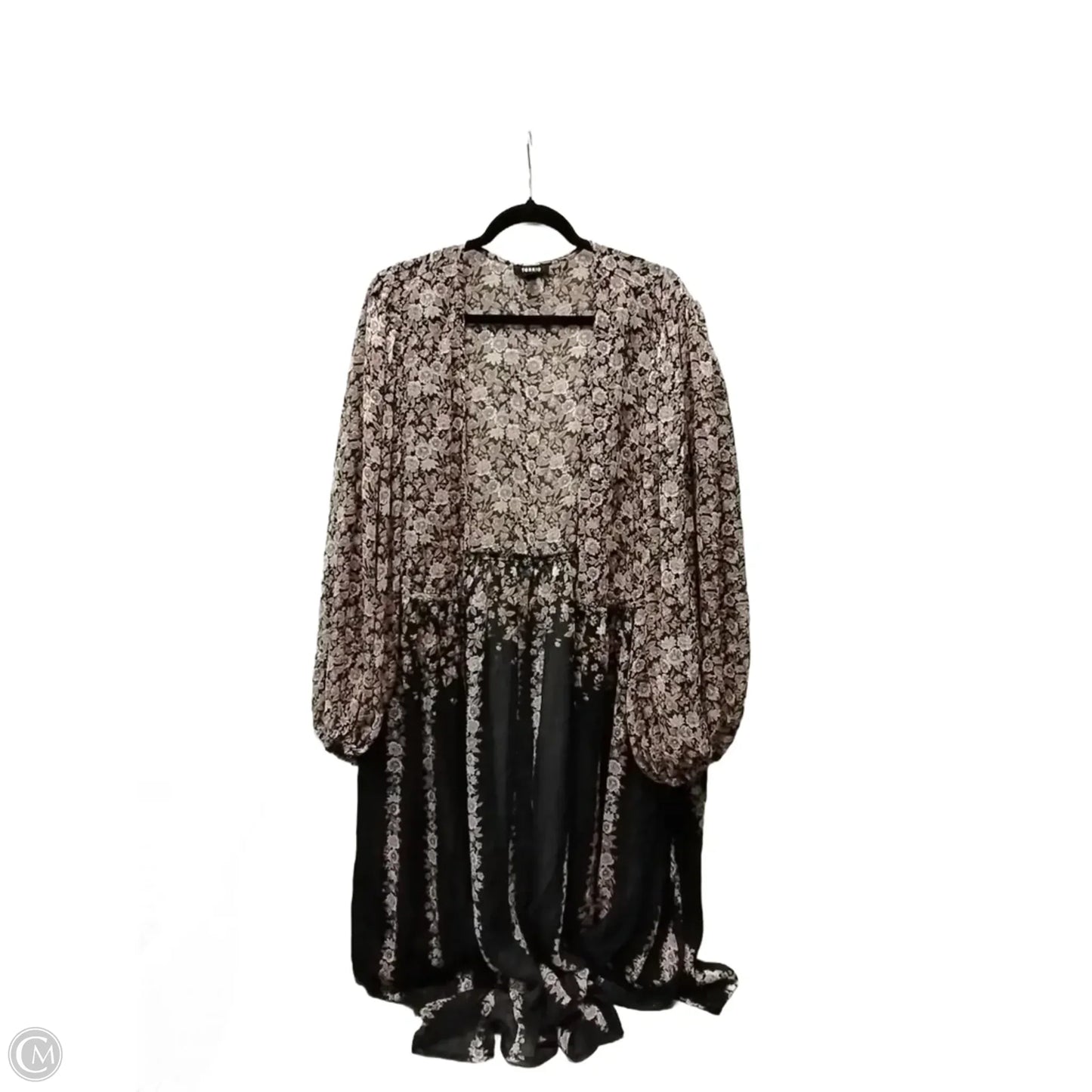 Kimono By Torrid In Floral Print, Size: 4x