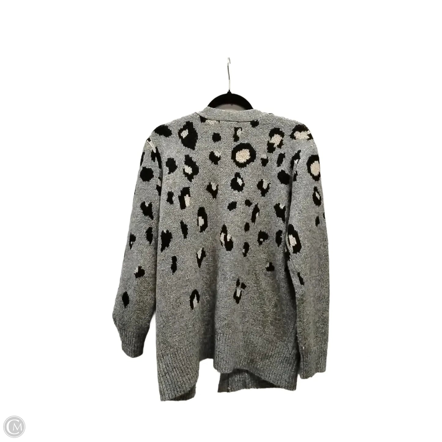 Sweater Cardigan By Maurices In Leopard Print, Size: L