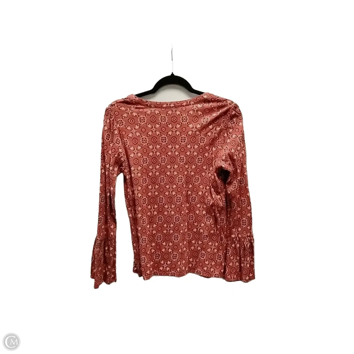 Blouse Long Sleeve By Lucky Brand In Red, Size: Sp