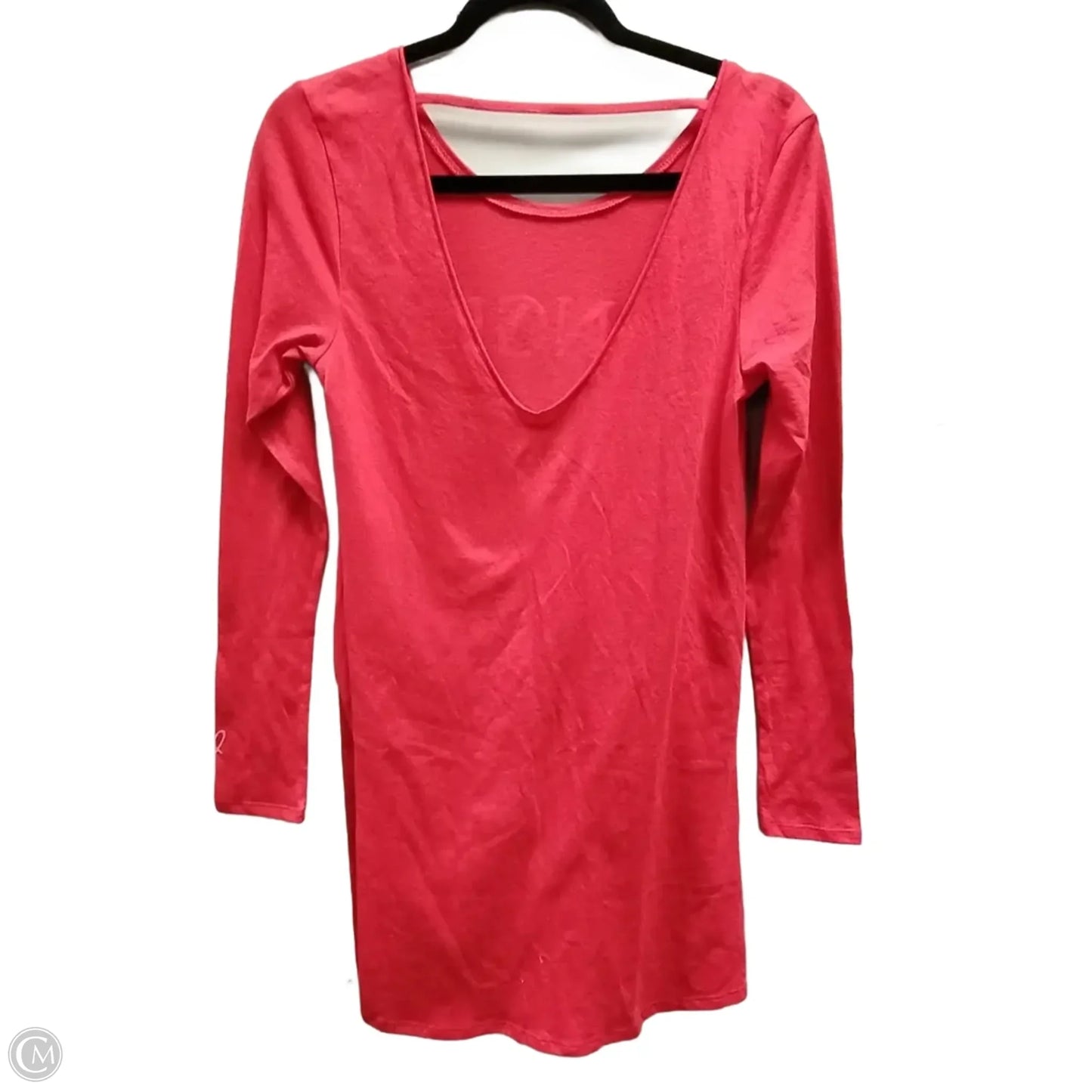 Top Long Sleeve By Victorias Secret In Red, Size: Xs