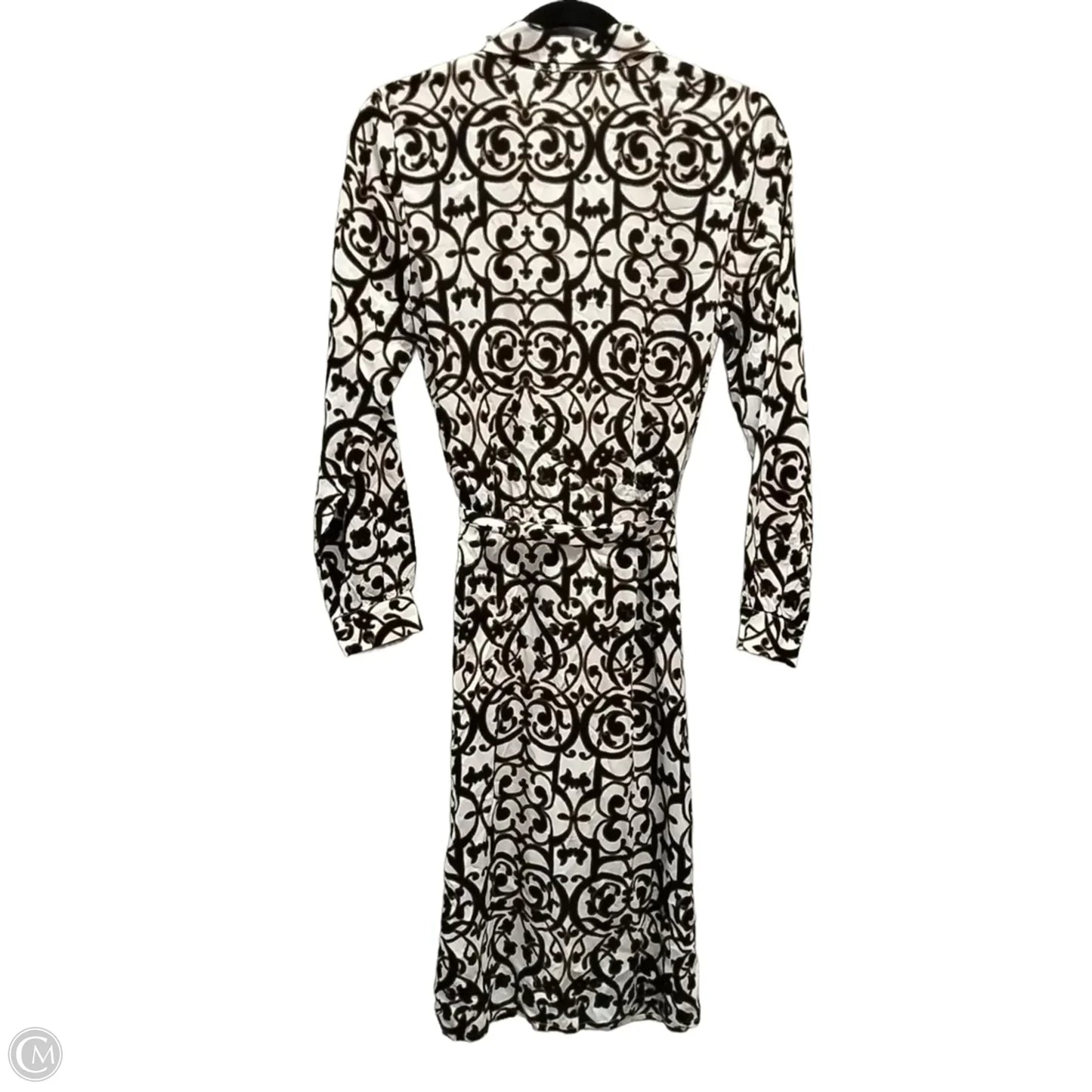 Dress Casual Midi By Loft In Geometric Pattern, Size: Sp